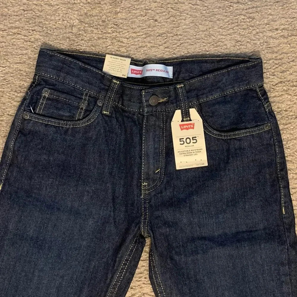 LEVI’S 505 Regular Midnight Adjustable Waistband Straight Leg‎ - Picture 4 of 7